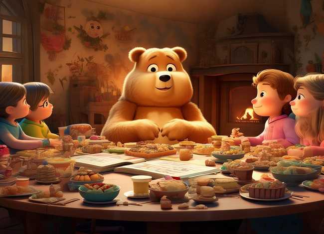 儿童故事熊妈妈请客 - 睡前故事文字版