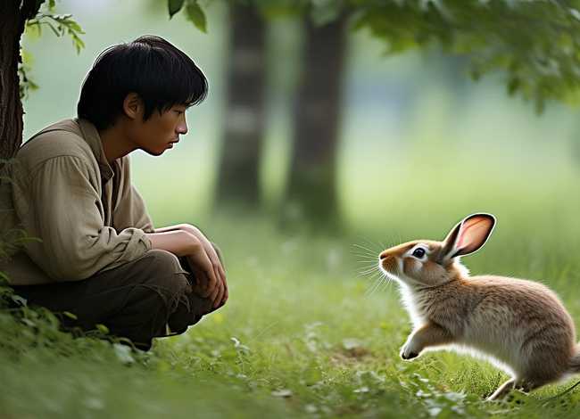 儿童故事守株待兔的故事 - 儿童成语故事 守株待兔的故事