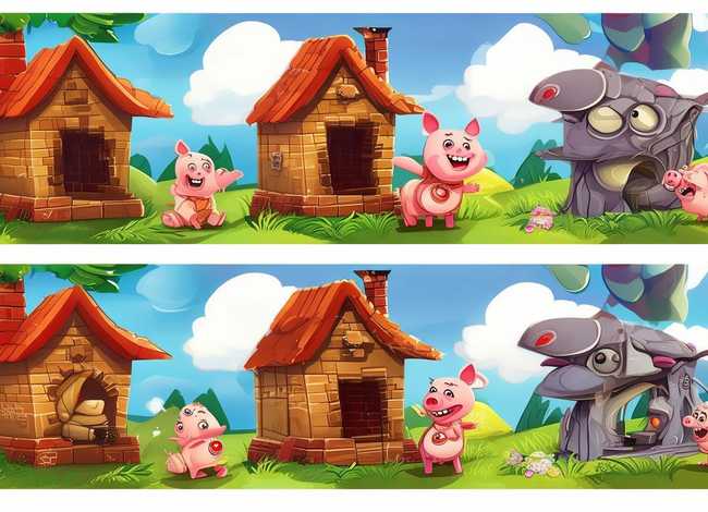 童话故事儿童版三只小猪盖房子 民间童话故事之三只小猪盖房子的故事
