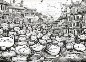 黑白故事绘本 - 绘本推荐《100万只猫》一百万只猫 真的有这么多吗