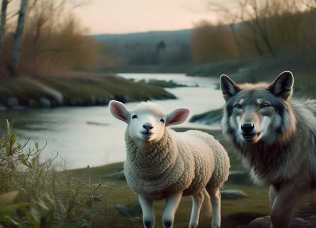 狼和小羊的故事mp3，故事《狼和小羊》doc