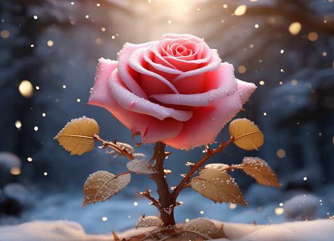 儿童故事白雪和玫瑰 - 骄傲的玫瑰花童话故事 儿童故事白雪和玫瑰 - 骄傲的玫瑰花童话故事