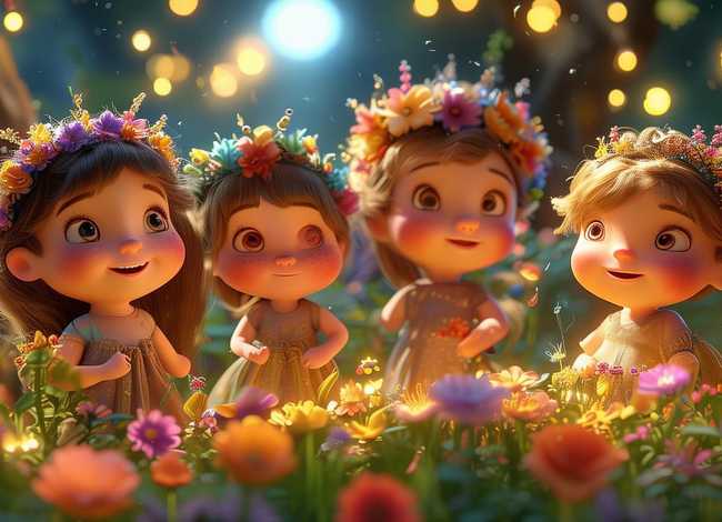 童话故事花的选美大赛 适合4岁宝宝听的睡前童话故事【四篇】