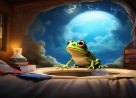 井底之蛙幼儿故事，成语故事分享-井底之蛙(每天一则睡前故事,与孩子一起成长