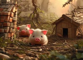 关于小猪的故事简短；关于三只小猪的故事经过