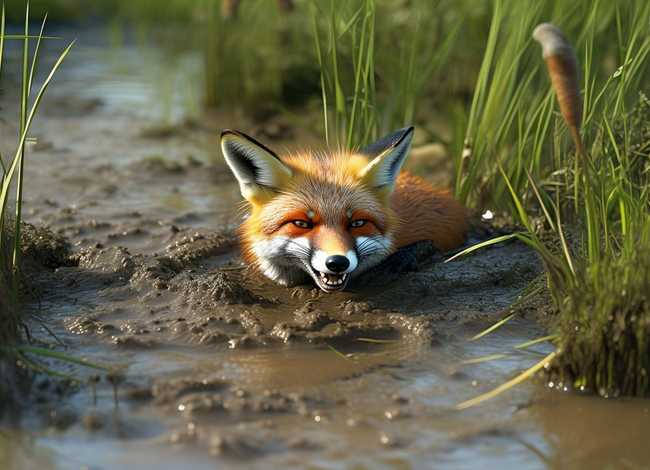 关于沼泽的故事，寓言故事《陷入沼泽的狐狸》