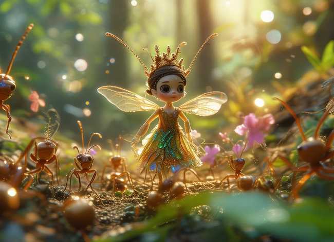 童话故事儿童版动画片，香喷喷的蚂蚁公主的童话故事