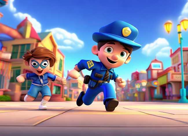 儿童警察抓小偷故事；求一部动画片,警察抓小偷