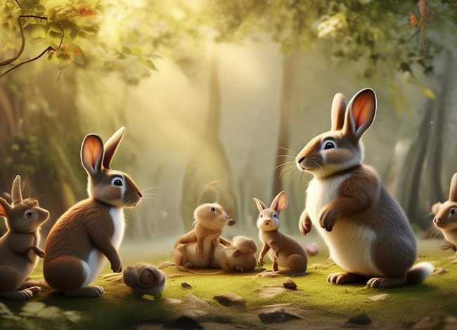 儿童小故事兔子的尾巴、小兔子借尾巴故事告诉我们什么道理