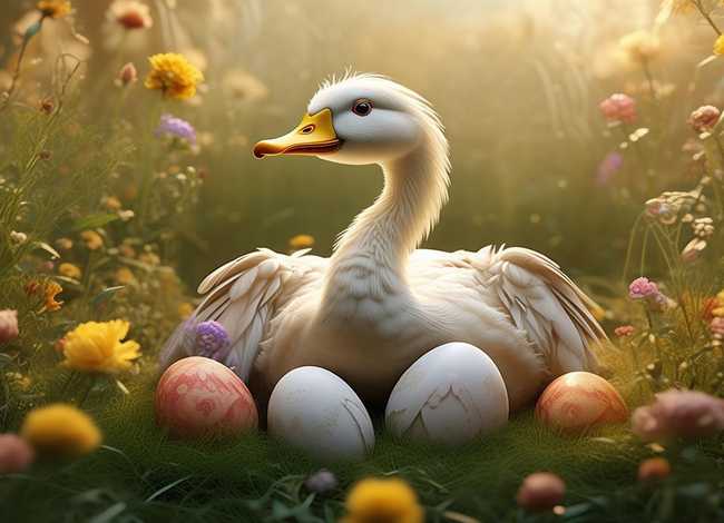 鹅儿童故事、一只鹅的胎教故事