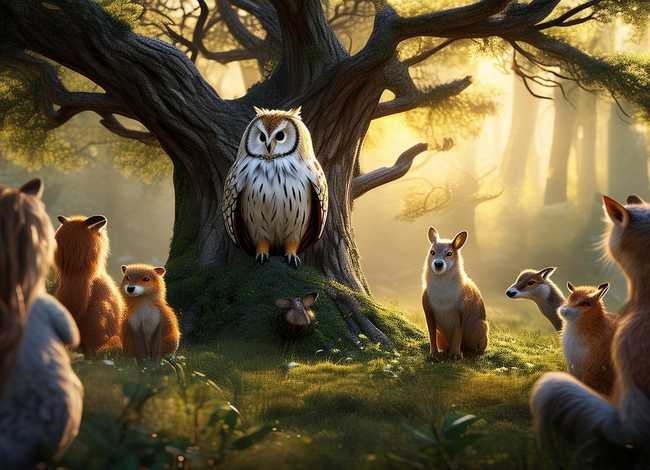 森林故事会故事内容（森林故事会一段话一小段话）