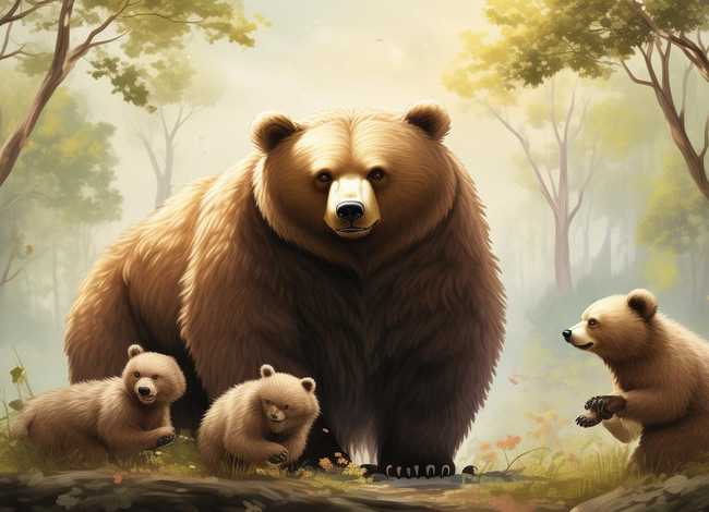 三只小熊的故事原文（母熊护子文言文）
