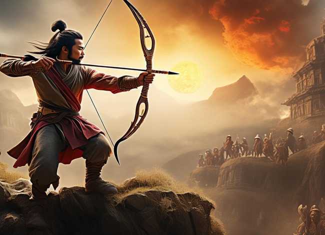 后羿射日儿童视频；后羿射日四字成语故事