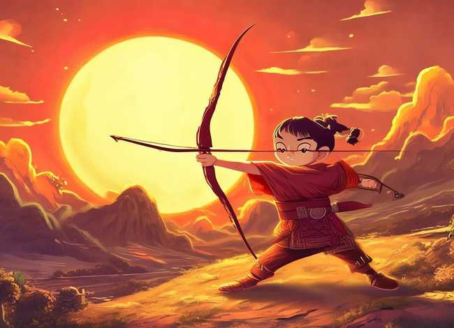 后羿射日神话故事儿童（后羿的故事是什么）