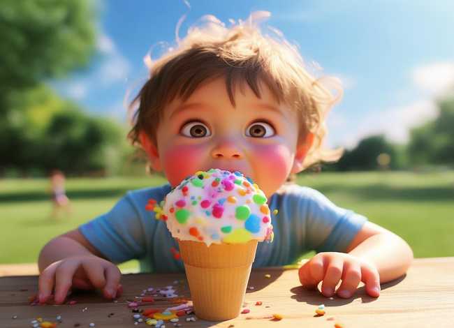 冷饮绘本 小孩贪吃雪糕 冷饮绘本 小孩贪吃雪糕