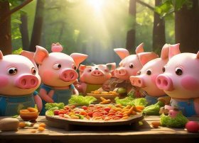 幼儿阅读绘本故事；儿童绘本故事《灰狼家的小饭桶们》