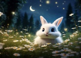 图片文字儿童故事（小白兔的故事睡前故事文字版）