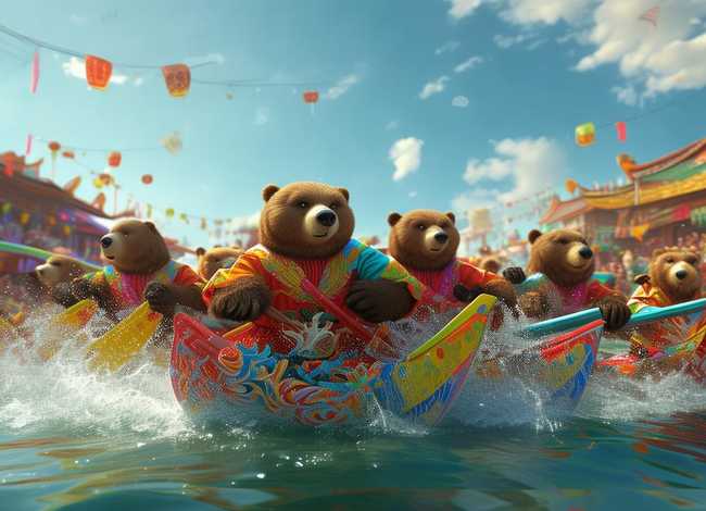 赛龙舟的动画视频 笨熊笨事在哪里看