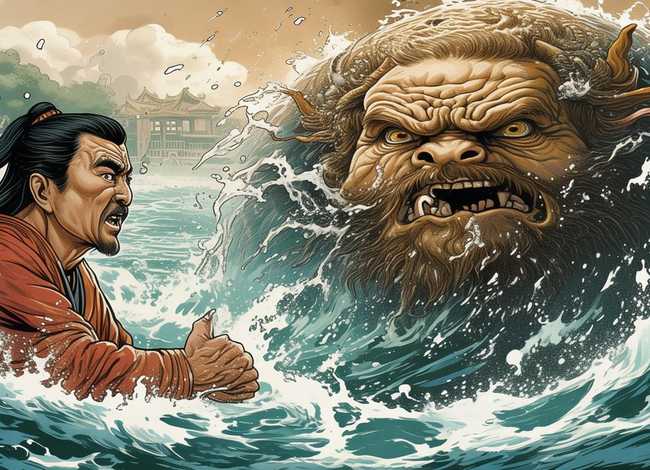 大禹治水的绘本故事图片、河神的汗水告诉是什么道理 大禹治水的绘本故事图片、河神的汗水告诉是什么道理