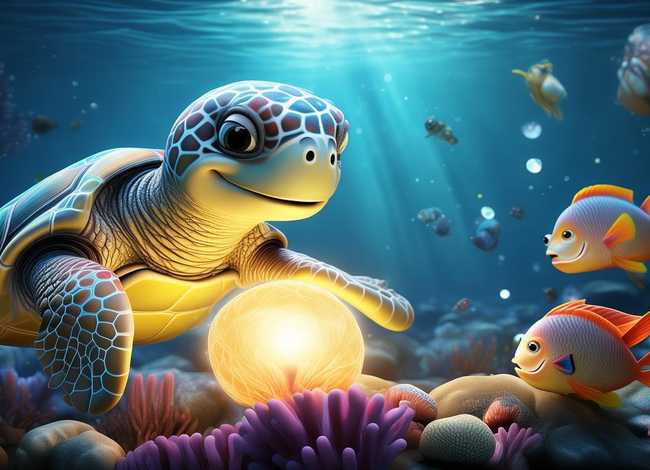 海底世界睡前故事（睡前小故事 乌龟送贺礼）