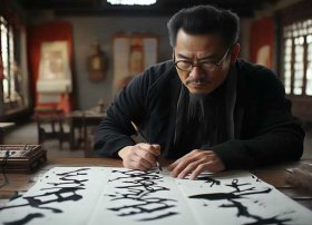 欧阳询练字的故事；中国古代书法家的故事