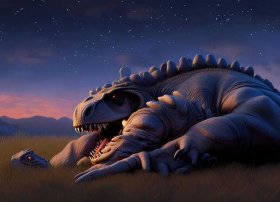 霸王龙睡前故事简短（霸王龙和棘龙宝宝）