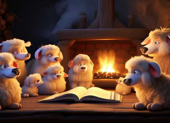 狼儿童故事在线听 儿童睡前故事《狼和七只小羊》