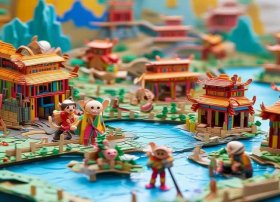 立体故事手工作品、《西游记》立体书手工制作超简单