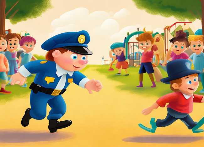 警察抓小偷的儿童故事在线听，童年的游戏 作文