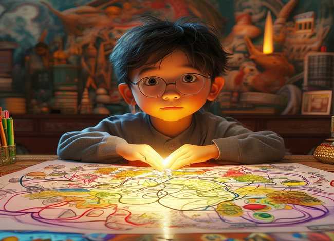 小孩故事带画 神笔马良故事插画-神笔马良的思维导图怎么画 小孩故事带画 神笔马良故事插画-神笔马良的思维导图怎么画