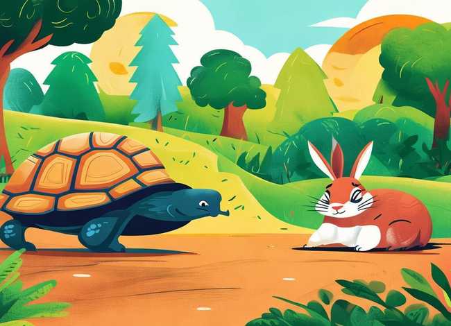 儿童故事简笔画大全龟兔赛跑 - 龟兔赛跑怎么画简笔画 儿童故事简笔画大全龟兔赛跑 - 龟兔赛跑怎么画简笔画