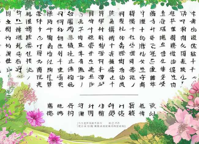 春天的故事主题绘画 简单整洁的语文手抄报春天的语文手抄报