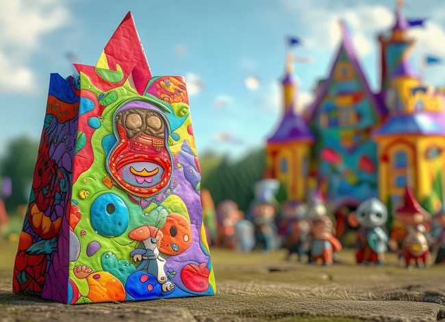 儿童故事纸袋画（纸袋头结尾是女巫赢了吗）