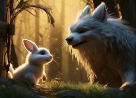 儿童故事敲门，童话故事-大灰狼和小白兔的故事