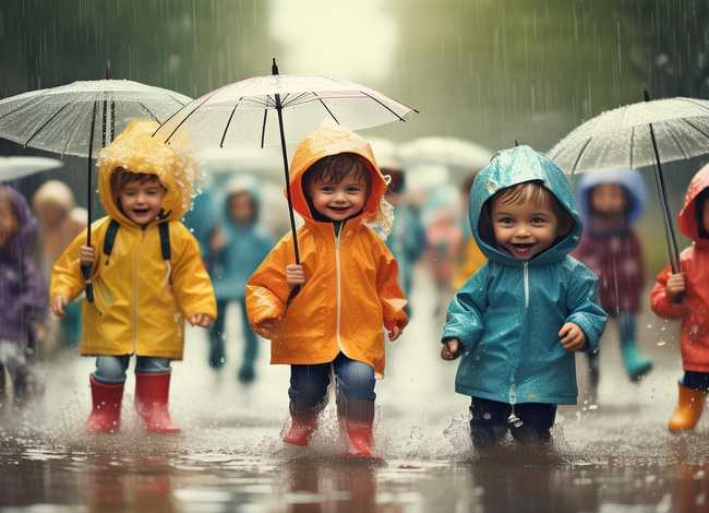 下雨天儿童画、什么叫直觉体验