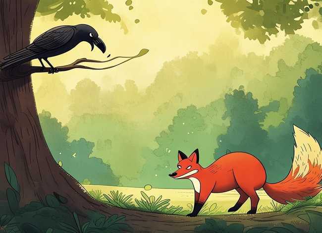 小故事乌鸦和狐狸(狐狸和乌鸦的故事) 小故事乌鸦和狐狸(狐狸和乌鸦的故事)
