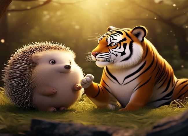儿童文学故事创编范文 - 刺猬和老虎 儿童睡前童话小故事 儿童文学讲故事 儿童文学故事创编范文 - 刺猬和老虎 儿童睡前童话小故事 儿童文学讲故事