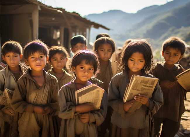 贫困区儿童的故事 - 关于贫困山区儿童读书的故事