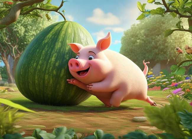 关于小猪的故事大全 - 小猪搬西瓜的故事原文