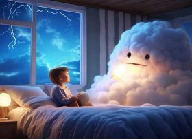 雷电绘本故事、孩子怕打雷闪电怎么说服