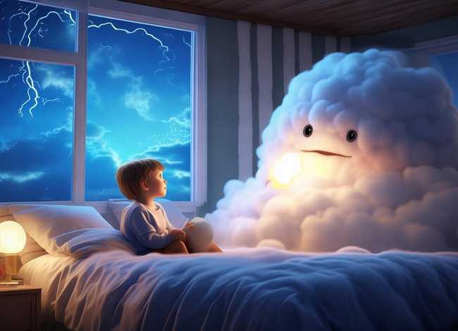 雷电绘本故事、孩子怕打雷闪电怎么说服