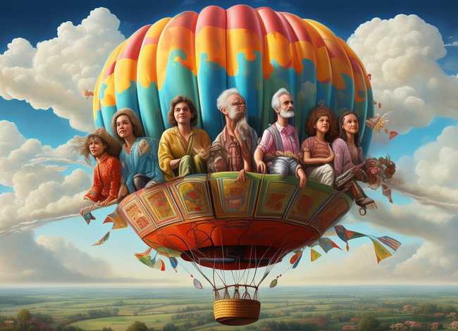 关于热气球的绘本故事；《云端旅行》人人因梦想而改变
