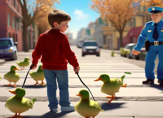 儿童故事过马路绘本 - 绘本阅读推荐-让路给小鸭子