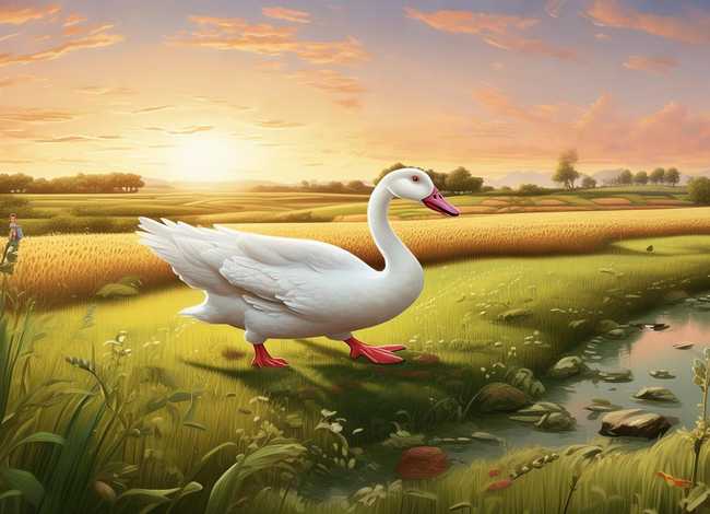 儿童故事白鹅找食物的故事 《白鹅》课文内容