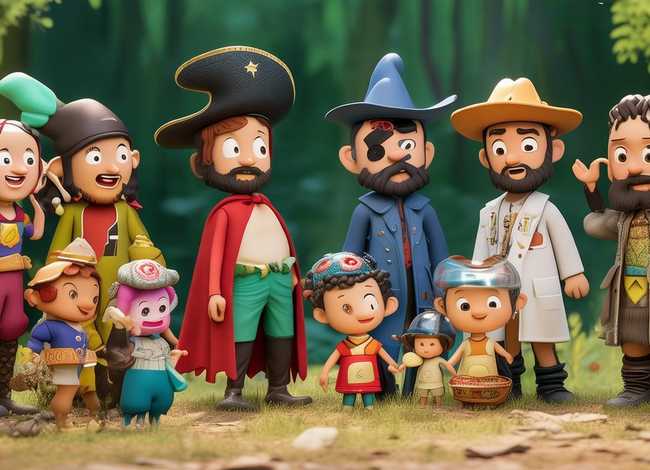 儿童故事十个爸爸（来俩小故事）