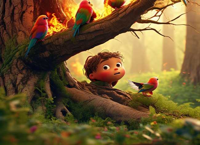 幼儿看图写故事 树上的小鸟家起火了,幼儿看图说话怎么写 幼儿看图写故事 树上的小鸟家起火了,幼儿看图说话怎么写