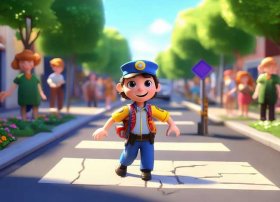 马路上的斑马线故事；幼儿过马路安全小故事