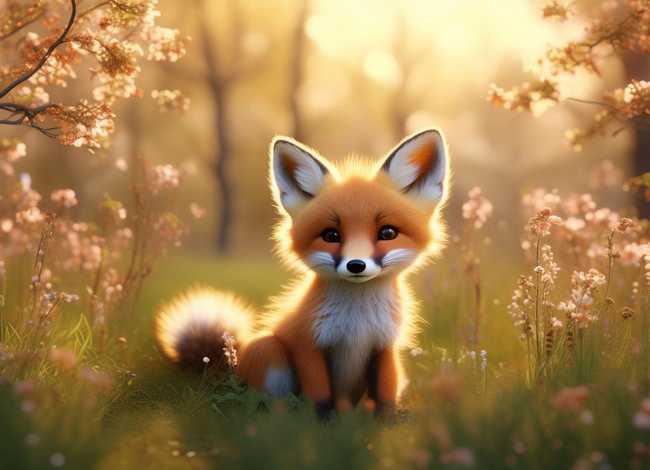 春天儿童故事，小狐狸画春天睡前故事