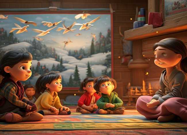 鹅的故事古诗 寒假了,让小朋友们来听故事,学古诗吧(第一集)