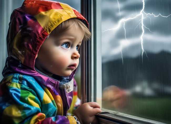 打雷儿童科普、孩子怕打雷怎么办呢